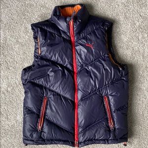 Navy Puma Down Vest
